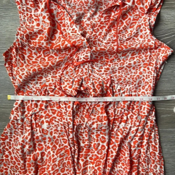 Maje Rutti Short Printed Dress With Flounces - Picture 11 of 12